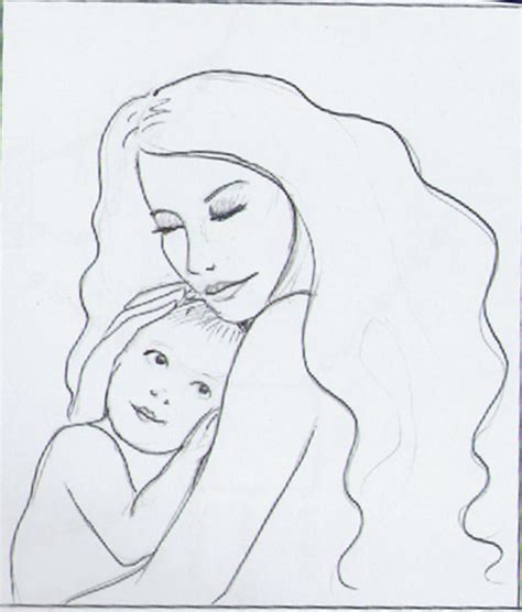Easy mother's day drawing ideas. Rebecca's Realm: Painting in Progress