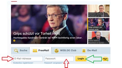 Die redaktion von web.de versorgt euch auch auf facebook mit news Web.de Freemail Login ⋆ von Loginservice.de