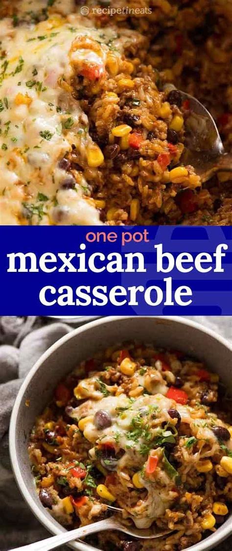 Recipes are simple and easy to follow. Mexican Ground Beef Casserole with Rice (Beef mince ...