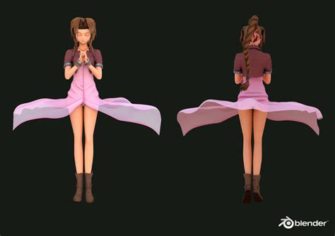 Since you don't gain access to aerith in chapter 16, chapter 17 is the only time you can use aerith for this challenge! 3d model aerith gainsborough ff7