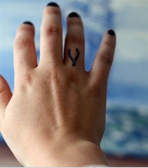 The wishbone is considered as a symbol of good luck and hopes for the future, and it is an interesting way of showing that you are optimistic and have wishful thinking. Wishbone Tattoo | Wishbone tattoo, Tattoos, Finger tattoos