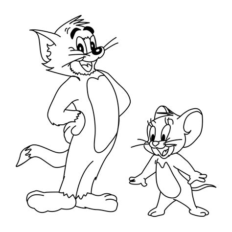 Another fun coloring page about this fight between cat and rat! Tom and jerry coloring pages download and print for free