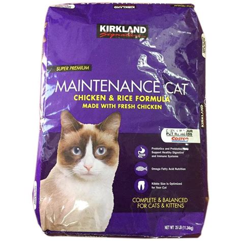 Dry food recipes show the calorie content of a cup of food in kcals. Kirkland Signature Cat Food, Chicken & Rice, 25 Lb Reviews ...