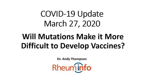 Immediately after christian drosten published a genetic sequence of the novel coronavirus online but he thought it was just as likely that a chinese variant carrying the three mutations had taken. 2020 03 27 - COVID-19 UPDATE - Will Mutations Make it More ...