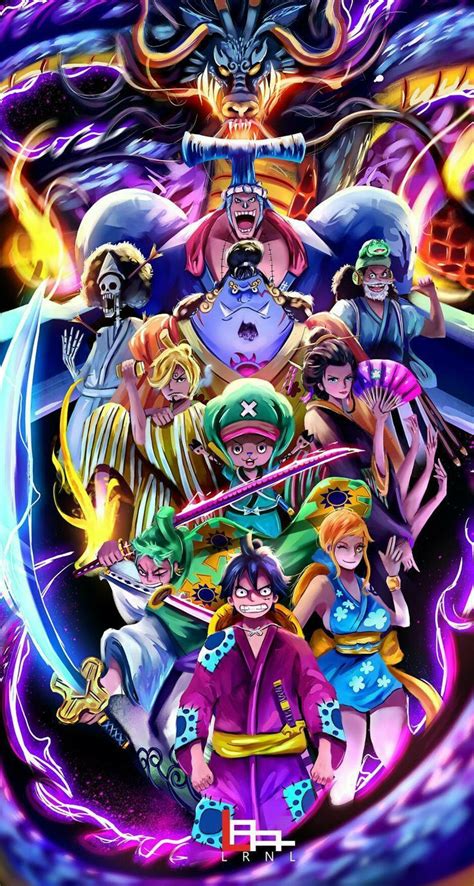 One piece wallpaper iphone x. Straw hats and Yonko Kaido fanart from One piece in Land ...