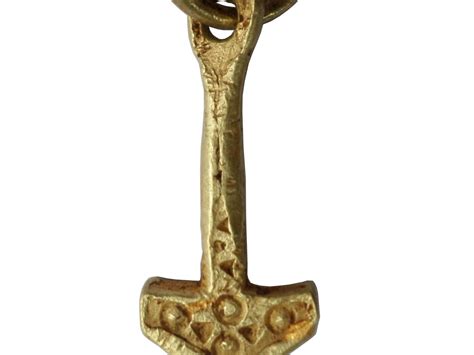 1.3 result after 1 month. Early Medieval Viking gold Thor Hammer pendant Mjolnir ...