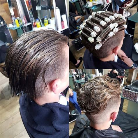 For men who are daring enough to run a razor across their entire scalp, a beard is a great although buzz cuts are practical and masculine, they aren't usually the most exciting hairstyles around. Pin on Boy Man Perm Merm Curls Perma