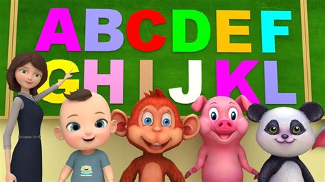 Free kids video song with a free lyric sheet & activities! ABC Song For Children - Funny Baby Learning ABC in Class ...