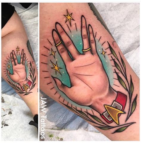 12 coolest star trek tattoos. Spock star trek | Leaf tattoos, Maple leaf tattoo