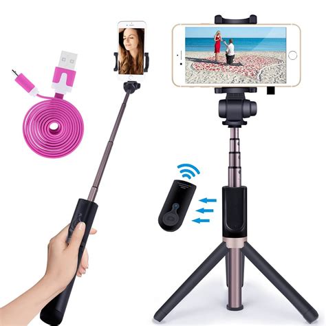 A selfie stick is used to take photographs or video by positioning a digital camera device, typically a smartphone, beyond the normal range of the arm. Straps for Smartphones