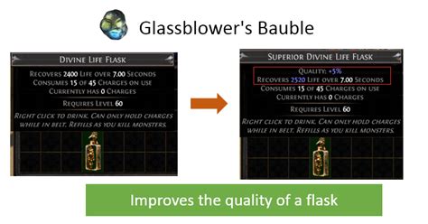 Check spelling or type a new query. Improve Flask Quality PoE: Glassblower's Bauble, Vendor ...