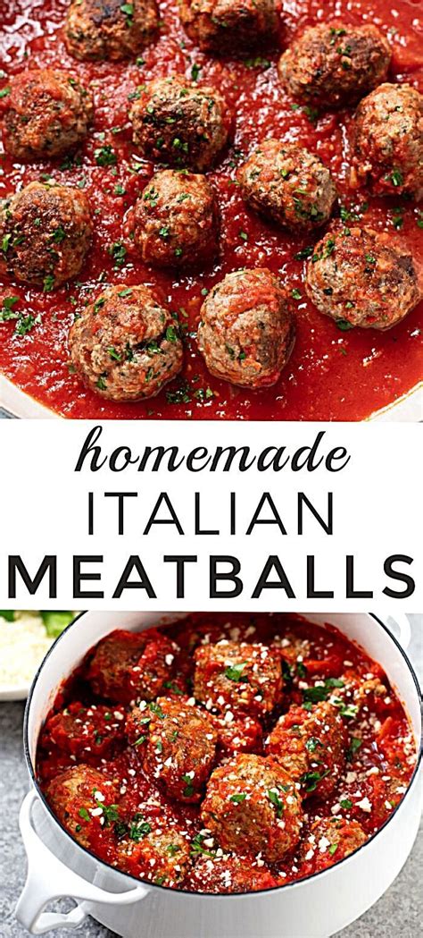 This italian meatball marinara recipe includes a delicious balance of ground beef, italian sausage, bread crumbs, buttermilk, cheese, onion. Homemade italian meatballs