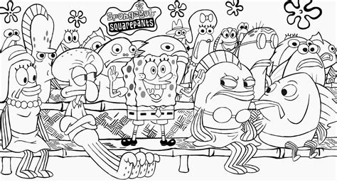 Some tips for printing these coloring pages: Spongebob Squarepants Characters Coloring Pages - Coloring ...