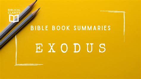 At first, the ruler of egypt would not release them, but after many plagues from god, he relented. Summary of the Book of Exodus (Andrew Courtis) - YouTube