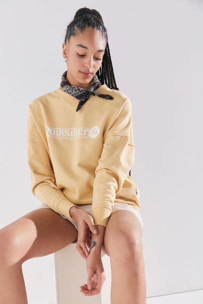 Urban outfitters creme donatella cardi ladies new tags £27 rrp £46. Quiksilver Fleece Boxy Crew Neck Sweatshirt | Urban Outfitters