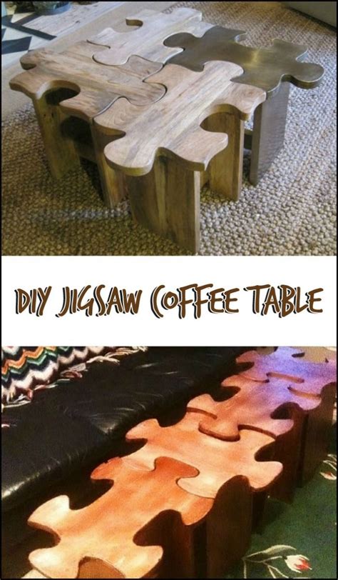 Putting together furniture has always been overly tedious and our newest coffee table adds 91 more steps. Jigsaw Coffee Table | Coffee table, Woodworking jigsaw ...