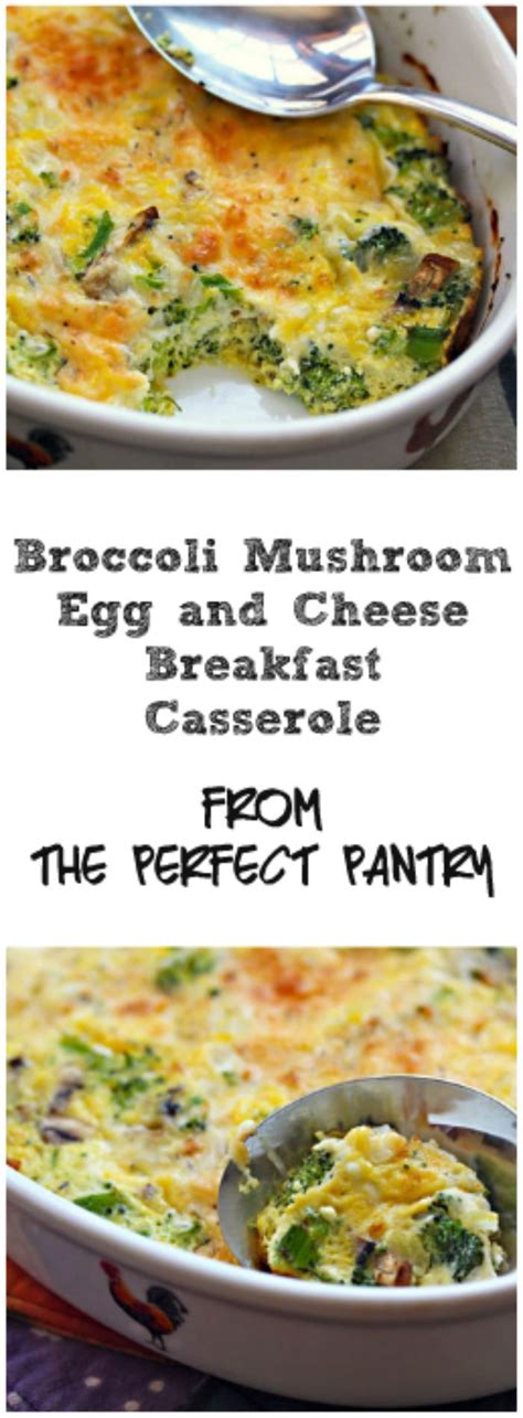 This low carb breakfast casserole has quickly become one of my favorite dishes to make when i invite friends over for brunch. Broccoli, mushroom, egg and cheese breakfast casserole ...