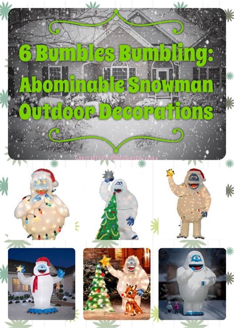 Christmas lawn decorations diy christmas lights christmas yard snowman decorations christmas snowman all things christmas christmas holidays yard decorations snowman ornaments. Bumble: Your Favorite Abominable Snowman Outdoor ...