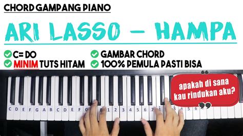 Lagu berjudul 'hampa' yang dipopulerkan oleh ari lasso ini dirilis pada tahun 2003. Tutorial Chord Piano | Ari Lasso - HAMPA | Mudah Dipahami ...