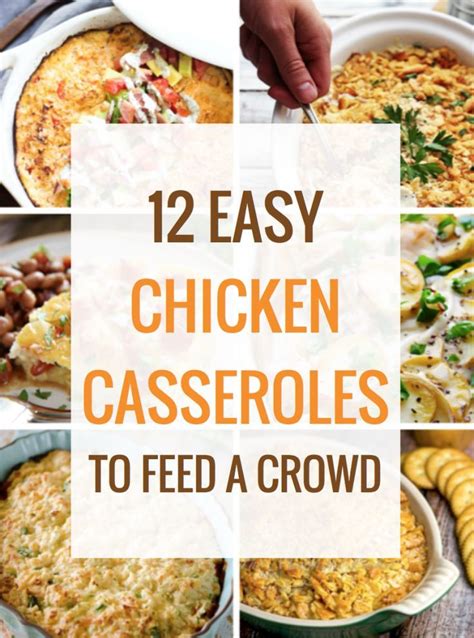 Cover until required for the party and serve at room temperature. 12 Easy Chicken Casseroles to Feed a Crowd | Food recipes ...