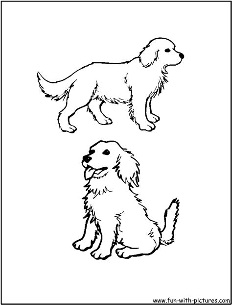 Coloring page outline of cute puppy cartoon joyful dog jumping. Free Golden Retriever Puppy Coloring Pages Printable ...