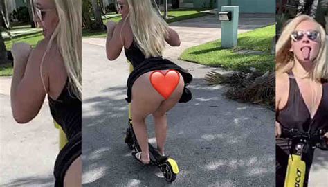 Big booty bbw tiffany star pleases big black beefstick. Oh My: Big Booty White Girl Riding A Scooter In Slow ...