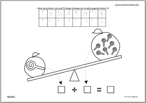 26 gambar mewarnai terbaru untuk anak. latihan penjumlahan untuk anak TK dengan timbangan dan ...