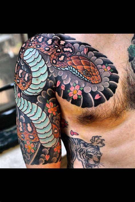 While all fresh tattoos should be kept out of the sun, it's especially important for those with color designs keeping your tattoo out of the sun doesn't mean you have to stay inside all day, though. Like this | Irezumi tattoos, Snake tattoo design, Full ...