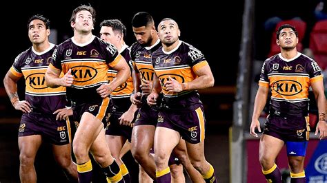 Brisbane broncos take on the south sydney rabbitohs in the national rugby leage at suncorp stadium on 25th april. NRL: Anthony Seibold urges Brisbane Broncos fans to 'stick ...