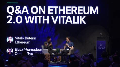 This release is known as ethereum 2.0 or serenity (used interchangeably from now on). Q&A on Ethereum 2.0 with Vitalik Buterin - #EtherealTLV ...