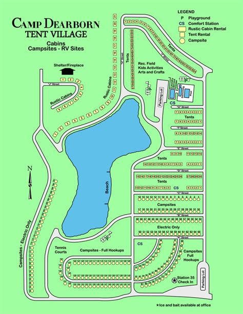 You can enjoy a beautiful view of. Camp Map | Camp Dearborn - Milford, MI