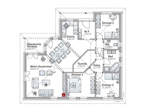 Mit der immobiliensuche von homegate.ch finden sie einfach und schnell ihr passendes eigenheim. Fertighaus Bungalow WE 136 | VARIO-HAUS Fertigteilhäuser