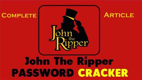 Hacking is a pursuit of knowledge about systems, design, and humans. John the Ripper Password Cracker Free Download Latest (v1 ...