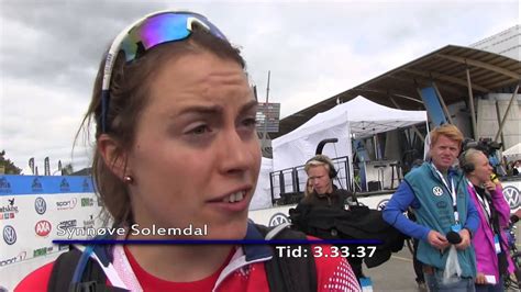 Solemdal won two bronze medals at the 2010 junior world championships. Birkebeinerittet 2014: Tiril Eckhoff og Synnøve Solemdal ...