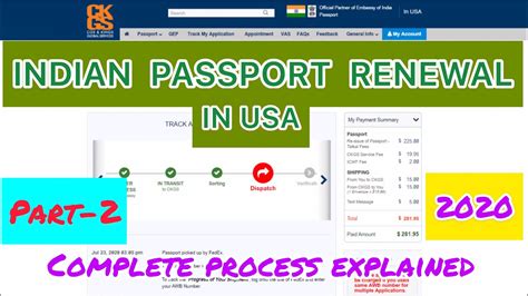 Service requested (e.g passport renewal). INDIAN PASSPORT RENEWAL IN USA -2020 -{part-2}|| COMPLETE TATKAL PROCESS IN DETAIL || { PART - 2 ...