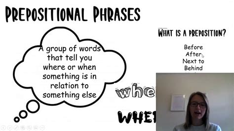 Prepositional phrases begin with a preposition and end with a noun or pronoun. Adverbial and Prepositional Phrases - YouTube