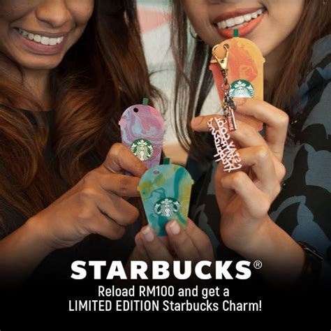 Can a starbucks card be used to activate or reload another starbucks card? FREE Starbucks Charm With Starbucks Card Reload / Activation (Minimum RM100)