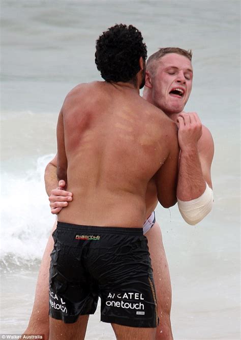 He told coach anthony griffin of the decision after the loss to the warriors. George Burgess enjoys a splash in the surf wearing a tight ...