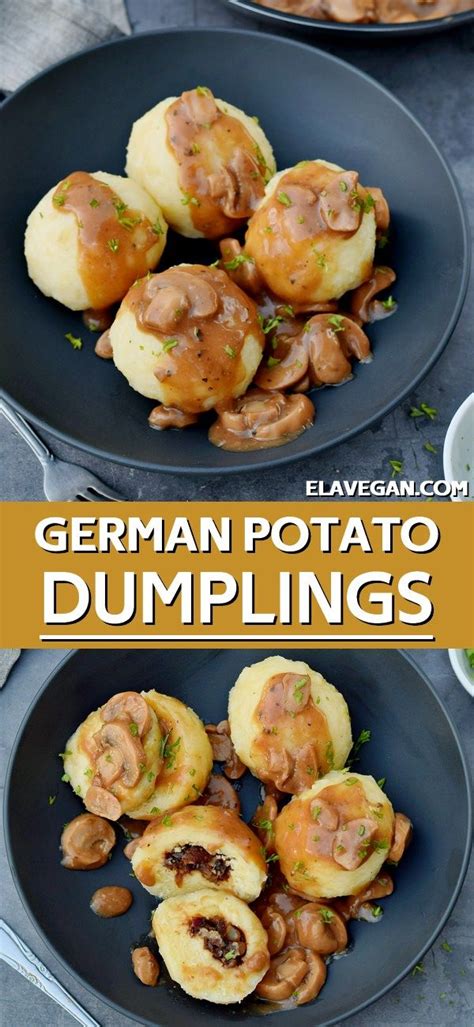 Some doughs are made by forming a roll on a floured pastry board, which is then cut in slices, filled and formed into balls by hand. German Potato Dumplings Recipe (Kartoffelklöße) in 2020 ...