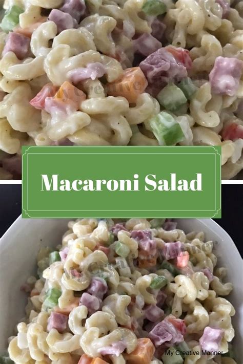 My classic macaroni salad is potluck perfect and filled with all of the creamy, delicious flavor you'd expect from this dish. Old Fashion Macaroni Salad | Recipe | Recipes | Macaroni ...