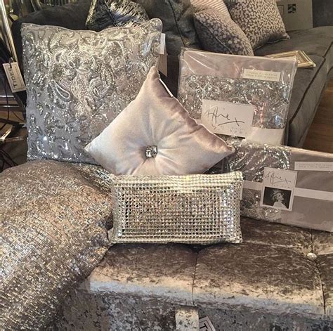 When decorated beautifully, the room becomes very cozy and intimate. Silver Sparkly Diamond Pillows #Bedroom #Bedding #Home # ...