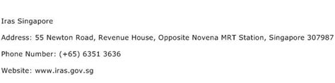 Ica is responsible for the security of singapore's borders against the entry of undesirable persons, cargo and conveyances through our land, air and sea checkpoints. Iras Singapore Address, Contact Number of Iras Singapore