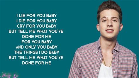 Charlie puth & kehlani] oh you know i've given this everything baby, honestly tell me what you've done for me. Charlie Puth & Kehlani - Done For Me (with LYRICS) - YouTube