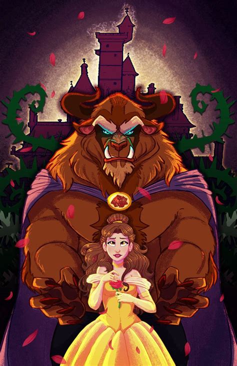 Beauty and the beast art project. Beauty and the Beast: Thorns and Roses by https://www ...
