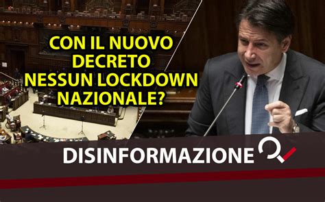 La ripartenza dell'italia passa anche dal nuovo. Il nuovo decreto sull'emergenza Covid non consente un lockdown nazionale? Non è affatto così, al ...