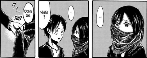 It could be alluding to a time loop or an alternate. Attack On Titan 2 Mikasa Scarf