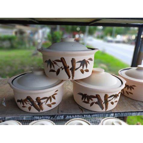 Kamu bisa gunakan fitur cicilan 0% dari berbagai. Periuk Tanah /claypot - pot2 bamboo 5.5 liter (H 14cm x D ...