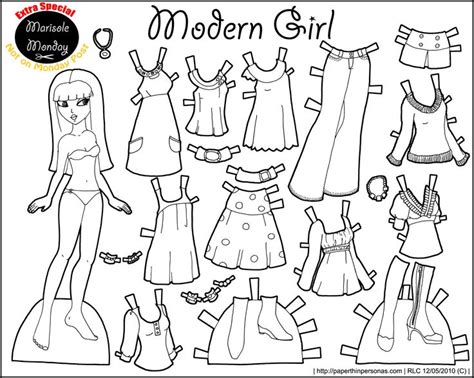 Paper doll boy and clothes coloring book. 94 best Paper Dolls Coloring Art Print Pages Colouring for ...