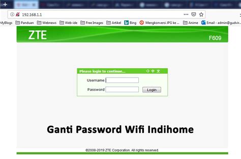 Now enter the default username and password of your router by accessing the admin panel. Cara Mengganti Password WiFi Indihome, Mudah Lewat HP dan Laptop
