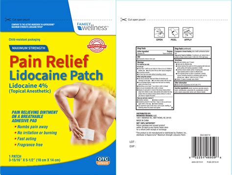 We did not find results for: PAIN RELIEF LIDOCAINE (patch) FAMILY DOLLAR